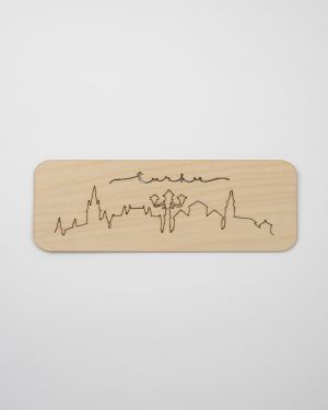 Kirjanmerkki Turku Siluetti