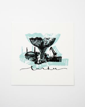 Kortti Turun Harmonia-veistos